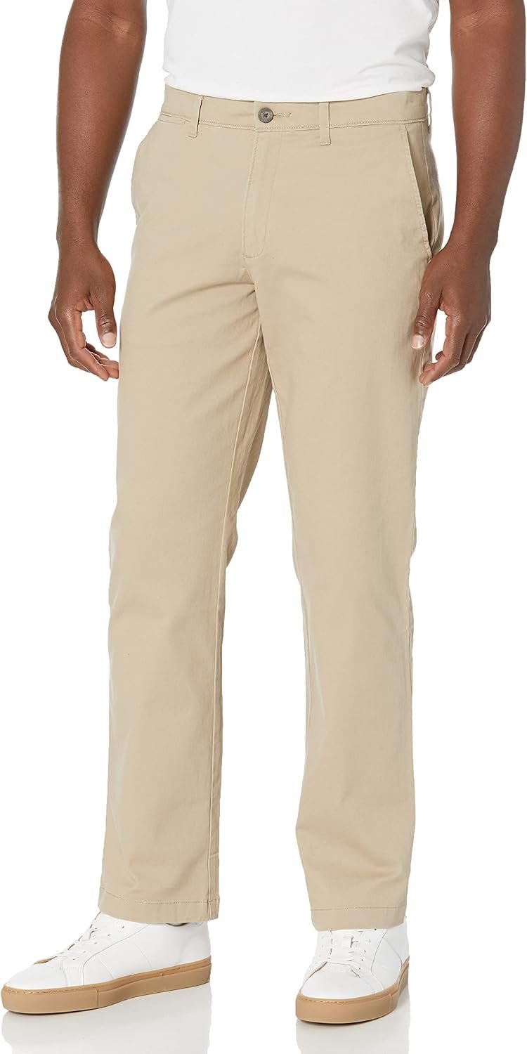 61Ki1zvHwHL._AC_SL1500_.jpg Men's Straight-Fit Casual Stretch Chino Pant - Image 1
