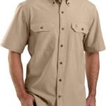Men's Loose Fit Midweight Chambray Short Shirt