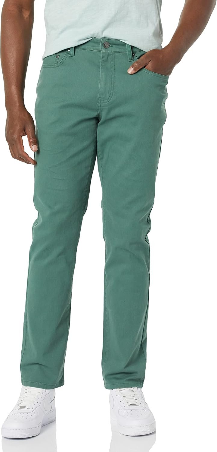 71XcjgG4HkL._AC_SL1500_.jpg Men's Athletic-Fit Pants, 5-Pocket Stretch Twill Work, Big & Tall - Image 1