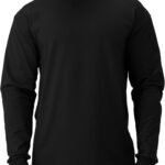 Men's  Cotton Blend Long Sleeve Tees, Moisture Wicking, Odor Protection,  30+, Sizes S-3x