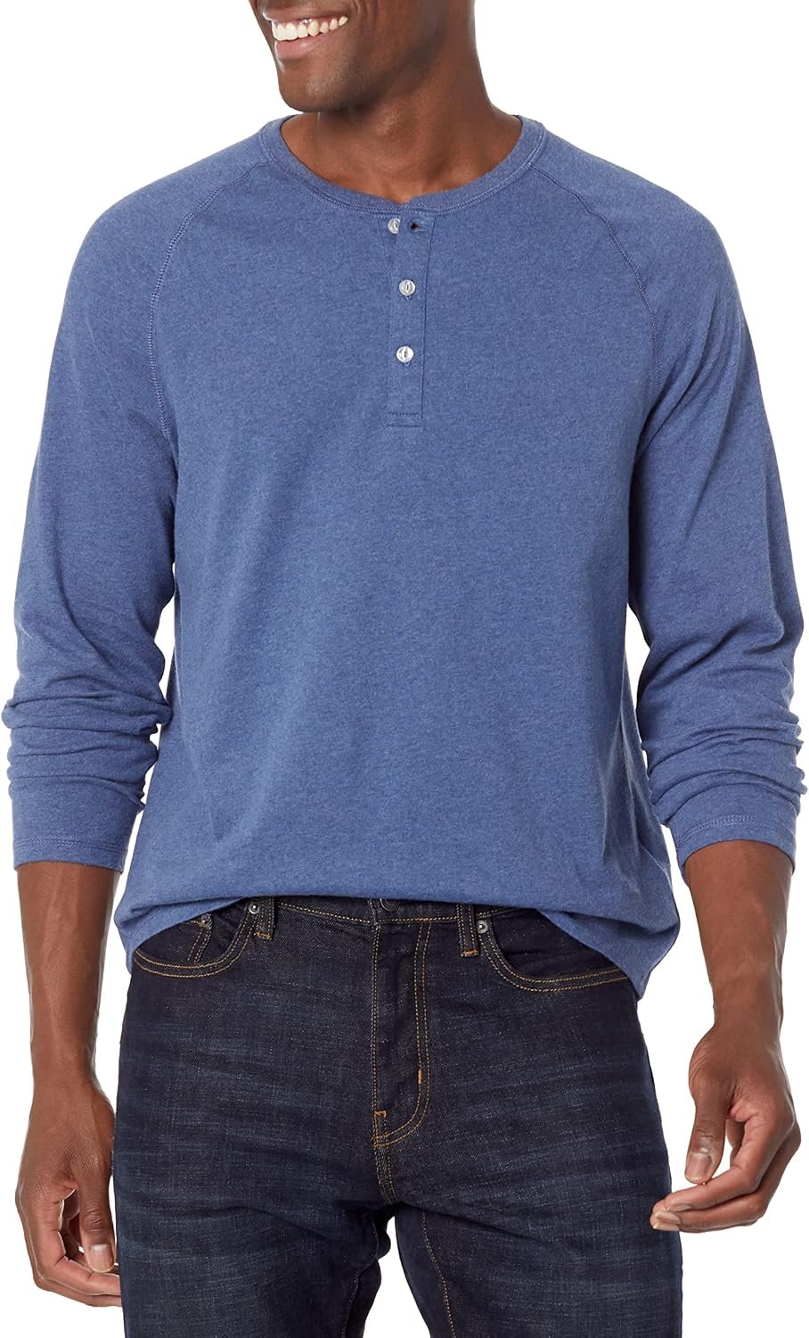 81ppLgwm5dL._AC_SL1500_.jpg Long Sleeve Shirt for Men, Regular-Fit Henley, Available in Big & Tall - Image 1