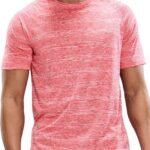 Men's Dry Fit Workout T-Shirts Athletic Running Tee Short  Crew Neck Gym Tops, Polyester, Moisture Wicking