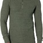 Men's Regular-Fit Long-Sleeve Waffle Henley Shirt
